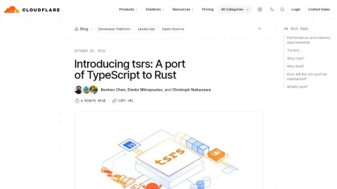 tsrs: A TypeScript Port to Rust page preview