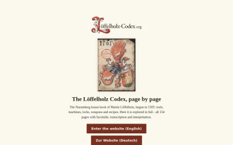 Löffelholz-Codex.org page preview