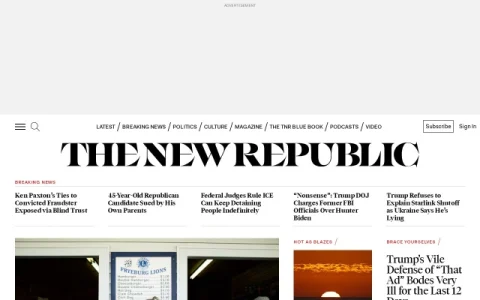 The New Republic page preview