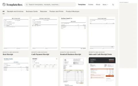 TemplateBox page preview