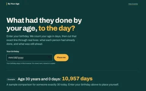 By Your Age page preview