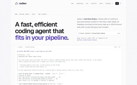 radian page preview