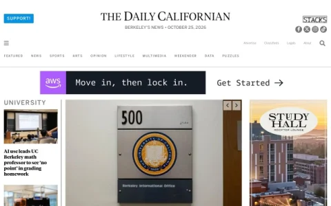 The Daily Californian page preview