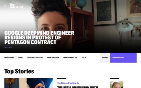 The Intercept page preview