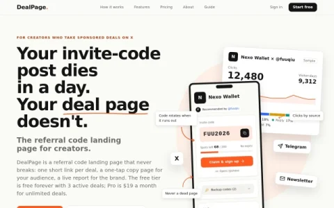 DealPage page preview