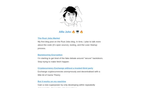 Alfie John page preview