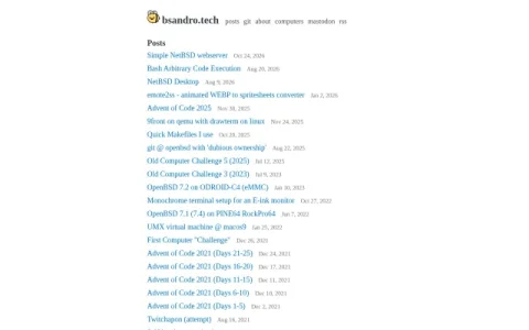 bsandro.tech page preview