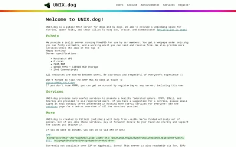 UNIX.dog page preview
