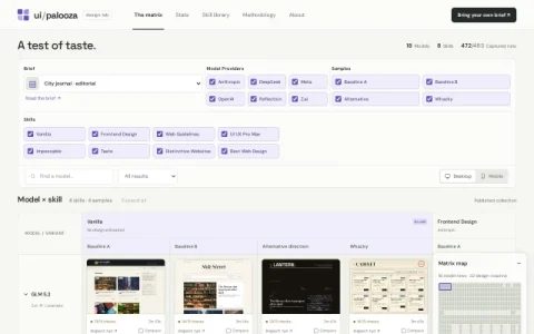 UI Palooza page preview