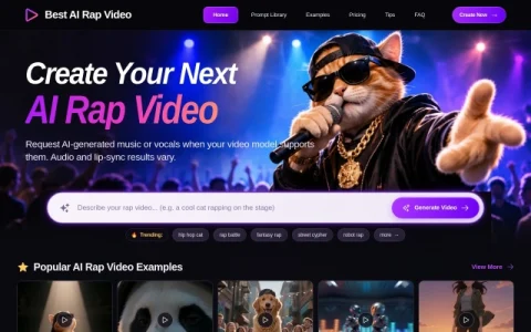 Best AI Rap Video page preview