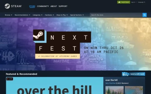 Steam page preview