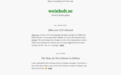 weinholt.se page preview