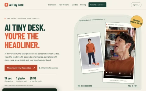 AI Tiny Desk page preview
