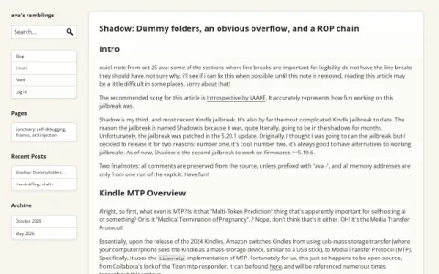ava’s ramblings page preview