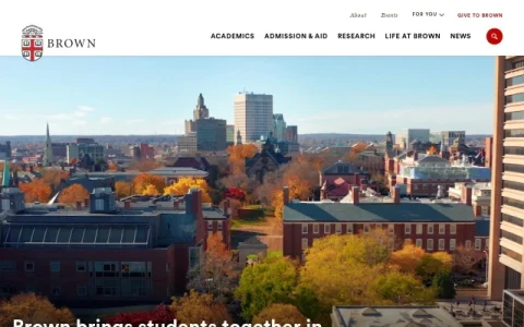 Brown University page preview