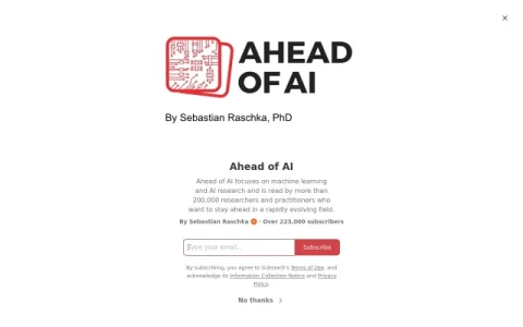 Ahead of AI page preview