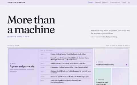More Than a Machine page preview