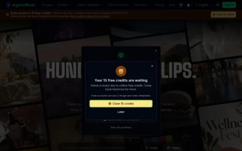 AgentReel page preview