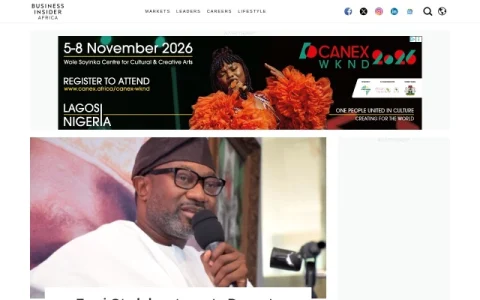 Business Insider Africa page preview