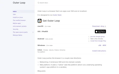 Outer Loop page preview
