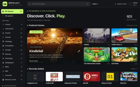 web for game page preview