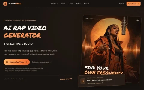AI RAP VIDEO page preview