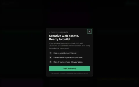 Forever Components page preview