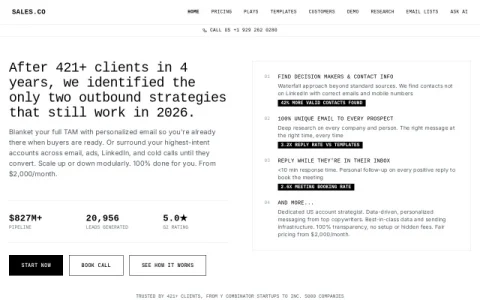 Sales.co page preview