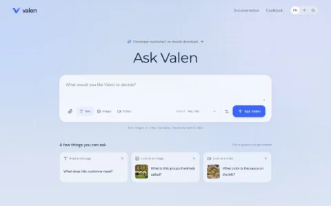 Valen Team page preview