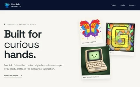Fountain Interactive page preview