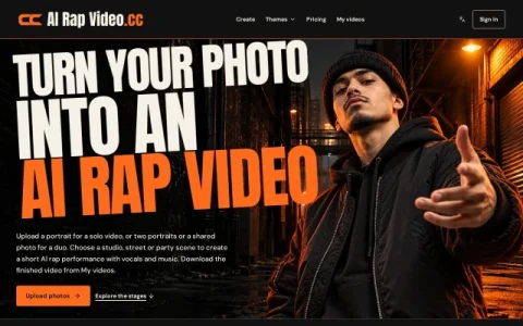 AI Rap Video.cc page preview