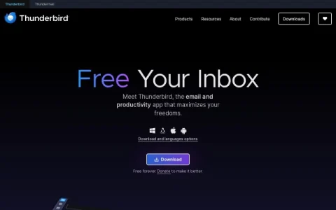 Thunderbird page preview