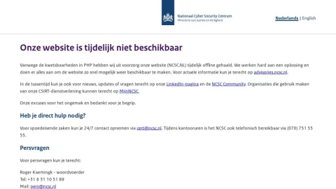 Nationaal Cyber Security Centrum page preview