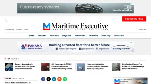 The Maritime Executive page preview