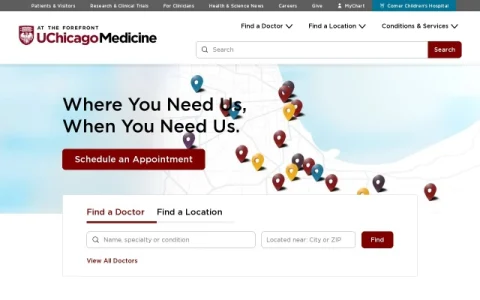 UChicago Medicine page preview