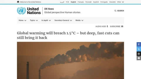 UN News page preview