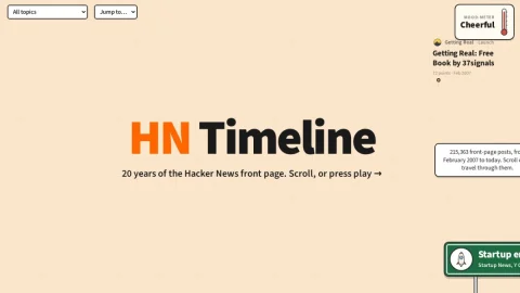 HN Timeline page preview