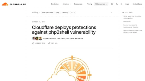 Cloudflare Blog page preview