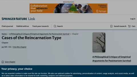 Springer Link page preview