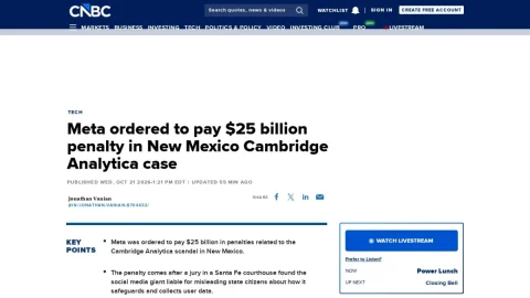 CNBC page preview