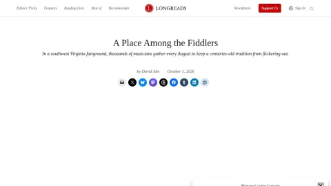 Longreads page preview