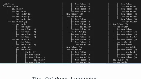 Folders Language page preview