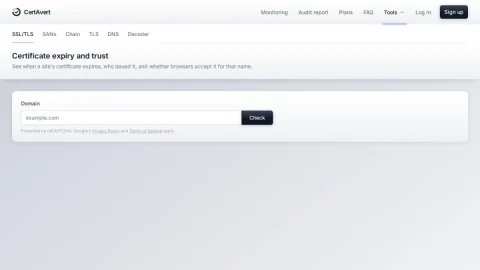 CertAvert page preview