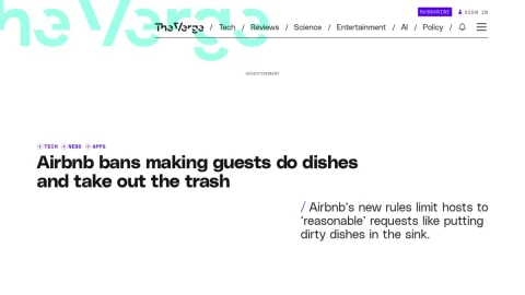 The Verge page preview