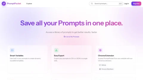 PromptPocket page preview