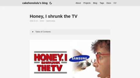 cakehonolulu’s blog page preview