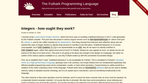 Futhark Programming Language page preview