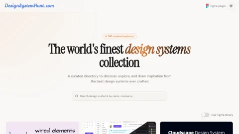 DesignSystemHunt 页面预览