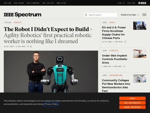 IEEE Spectrum page preview