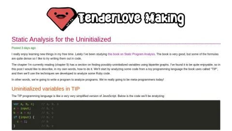 Tenderlove Making page preview
